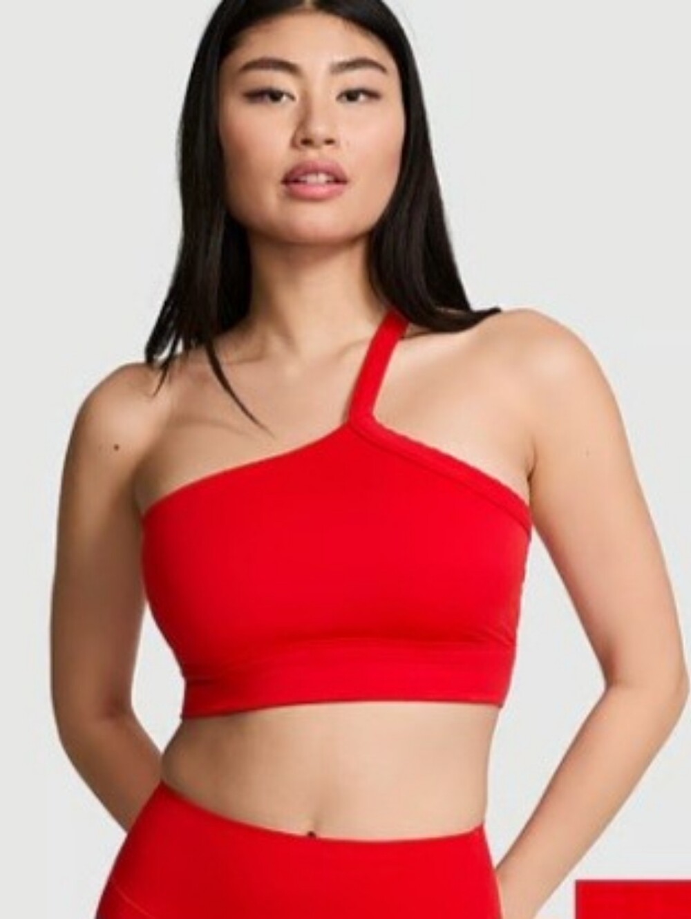 PINK Victoria's Secret Relay One-Shoulder Sport Bra